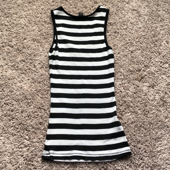 Express Black and white striped tank top - Picture 3 of 3